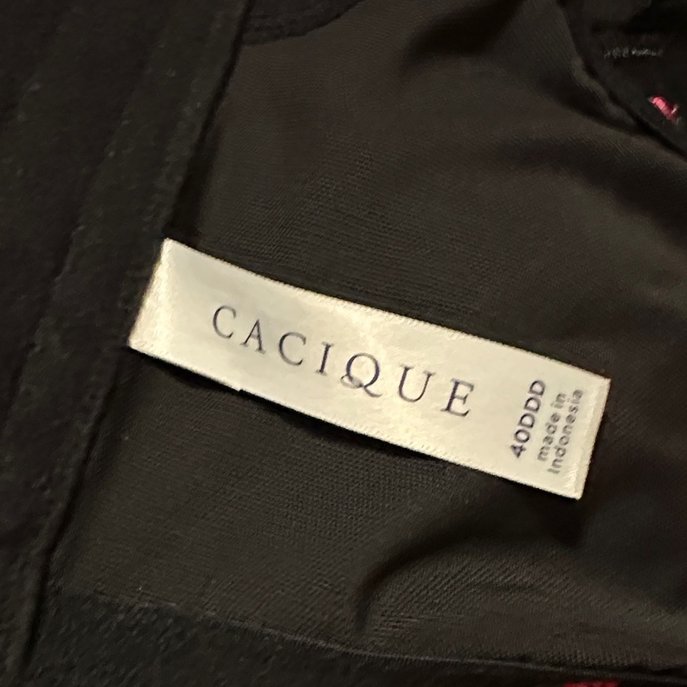 Cacique Midnight Black Lingerie 40 DDD